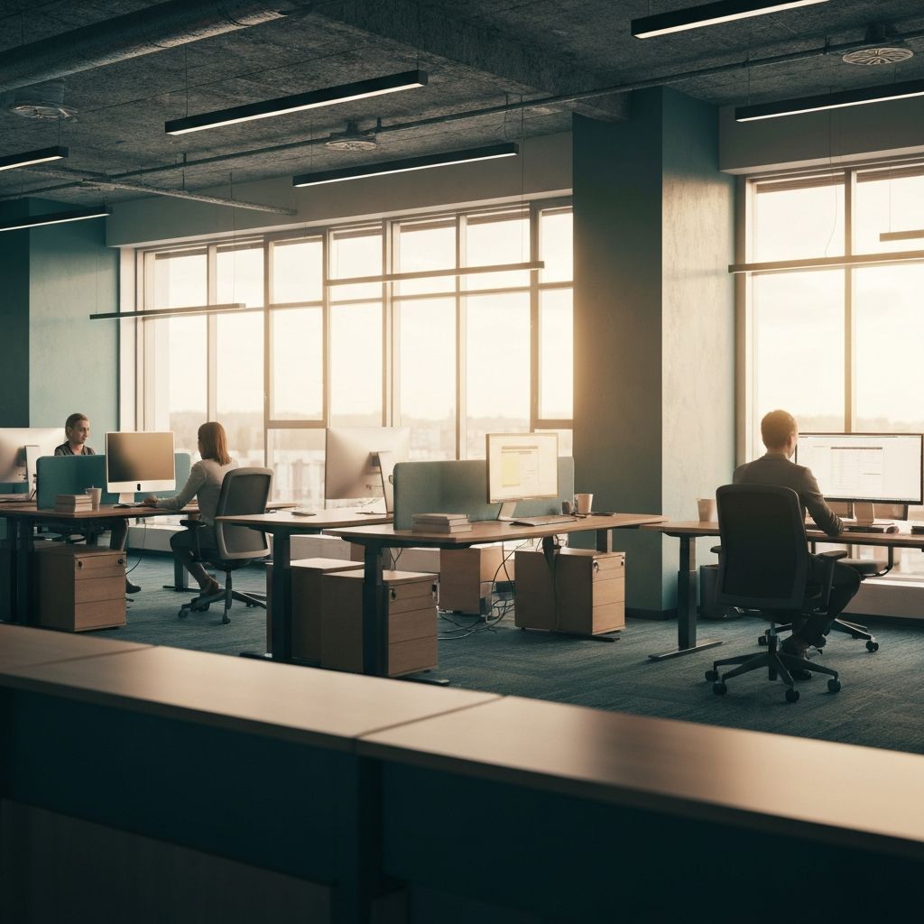 Modern office workspace