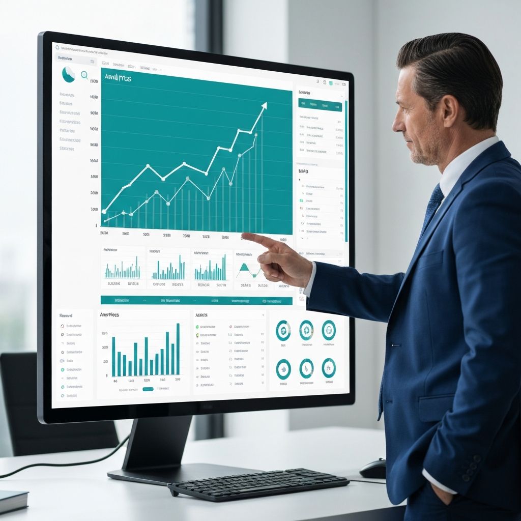 Business growth analytics dashboard